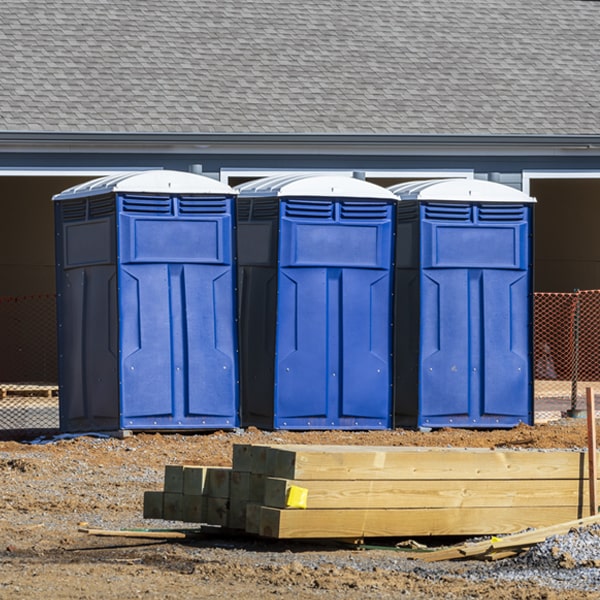 how often are the portable restrooms cleaned and serviced during a rental period in Elmwood Nebraska